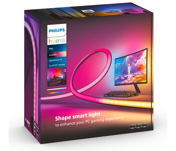 Philips Hue Taśma LED Play gradient PC 3x 24"-27" - 1069339 - zdjęcie 6